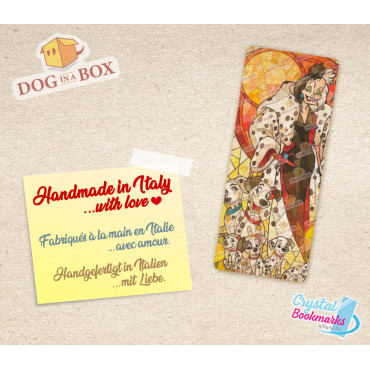 Cruella De Vil Bookmark n.1 - Handmade Transparent Bookmark | Crystal, Stained Glass Effect | Disney Dalmatians