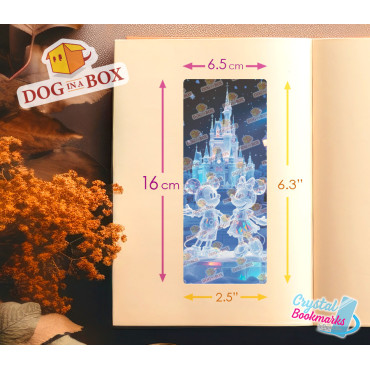 Marque-page Disney n.3 - Marque-page transparent fait main | Effet vitrail, cristal