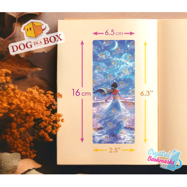 Marque-page Jasmine n.3 - Marque-page transparent fait main | Effet vitrail, cristal | Disney Aladdin