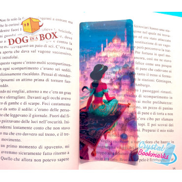 Jasmine Bookmark n.4 - Handmade Transparent Bookmark | Crystal, Stained Glass Effect | Disney Aladdin