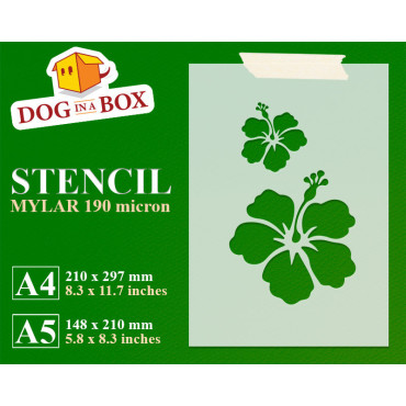 Flowers stencil n.3 - Reusable floral stencil for cake, wedding cakes, wall decors and wood signs