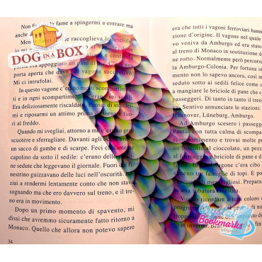 Mermaid Bookmark n.2 - Handmade Transparent Bookmark | Crystal, Stained Glass Effect | Bookmark for girl