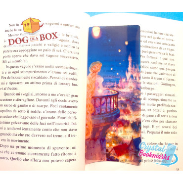 Marque-page Rapunzel n.2 - Marque-page transparent fait main | Effet vitrail, cristal | Marque-page Disney