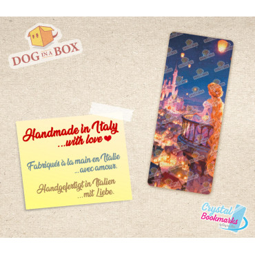Rapunzel Bookmark n.2 - Handmade Transparent Bookmark | Crystal, Stained Glass Effect | Disney bookmark