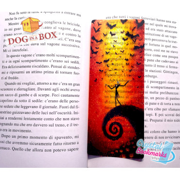 Nightmare Before Christmas Bookmark n.3 - Handmade Transparent Bookmark | Crystal, Stained Glass Effect | Disney