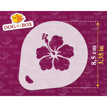 Flower stencils n.1 (set of 3) Cappuccino and Coffee cocoa powder decor stencil - Face Painting stencils