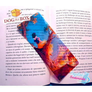 Snow White Bookmark n.3 - Handmade Transparent Bookmark | Crystal, Stained Glass Effect | Disney bookmark