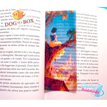 Marque-page Blanche Neige n.3 - Marque-page transparent fait main | Effet vitrail, cristal | Marque-page Disney