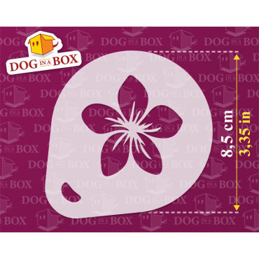 Pochoirs de fleurs n.1 (lot de 3) pochoir de décoration en poudre de cacao Cappuccino et café - pochoirs de peinture de visage