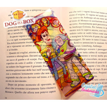 Segnalibro Toy Story n.1 - Segnalibro trasparente fatto a mano | Effetto vetro, cristallo | segnalibro Disney