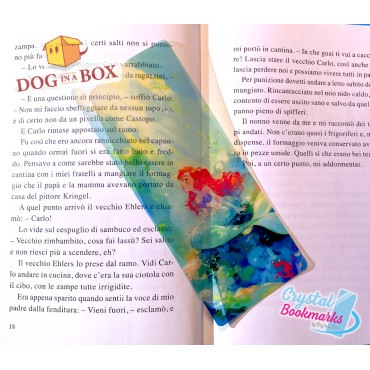 Segnalibro Ariel n.2 - Segnalibro trasparente fatto a mano | Effetto vetro, cristallo | Segnalibro Disney