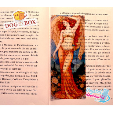 Art Nouveau Bookmark n.1 - Handmade Transparent Bookmark | Crystal, Stained Glass Effect | Art bookmark