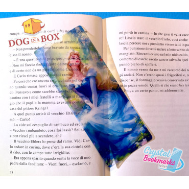 Aurora Bookmark n.3 - Handmade Transparent Bookmark | Crystal, Stained Glass Effect | Disney Sleeping Beauty