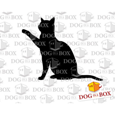 Cat stencil n.6 - Reusable cat stencil for veterinary and animal shop, wall painting and fabrics