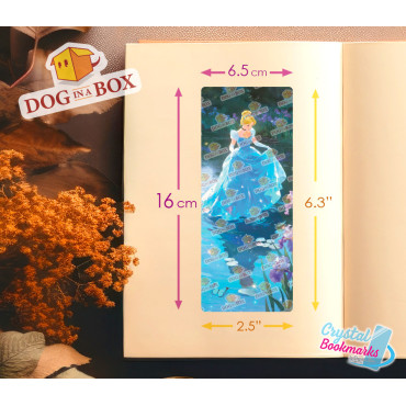 Marque-page Aurora n.4 - Marque-page transparent fait main | Effet vitrail, cristal | La Belle au bois dormant Disney