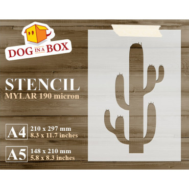 Cactus stencil n.6 -...