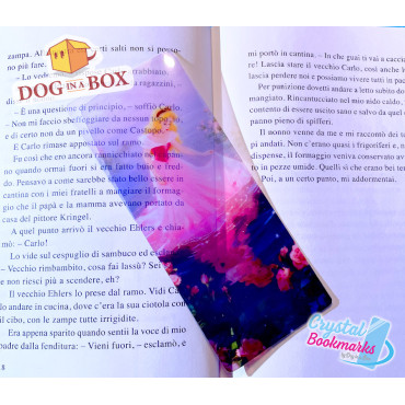 Aurora Bookmark n.6 - Handmade Transparent Bookmark | Crystal, Stained Glass Effect | Disney Sleeping Beauty