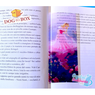 Aurora Bookmark n.6 - Handmade Transparent Bookmark | Crystal, Stained Glass Effect | Disney Sleeping Beauty