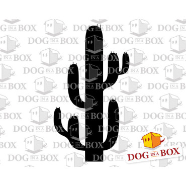 Cactus stencil n.6 - Reusable succulent plant stencil for wall decor and fabrics