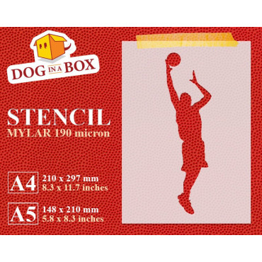 Basketball stencil n.2 -...