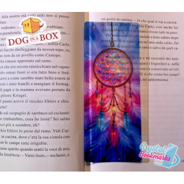 Dreamcatcher Bookmark n.1 - Handmade Transparent Bookmark | Crystal, Stained Glass Effect | Fantasy bookmark