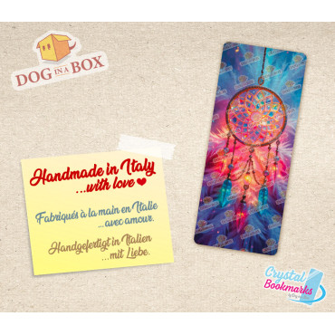 Dreamcatcher Bookmark n.1 - Handmade Transparent Bookmark | Crystal, Stained Glass Effect | Fantasy bookmark