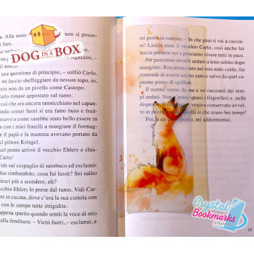 Fox Bookmark n.1 - Handmade Transparent Bookmark | Crystal, Stained Glass Effect | cute bookmark