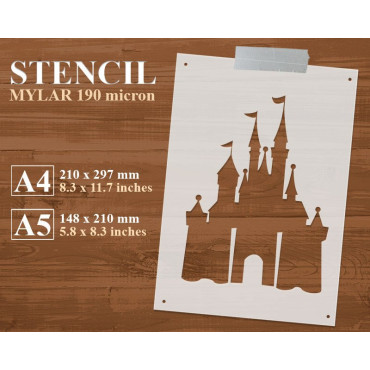 Stencil castello delle...