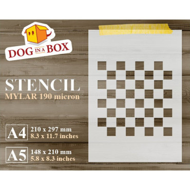 Stencil scacchiera -...