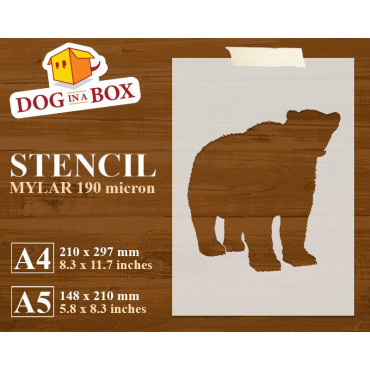 Bear stencil n.3 -...