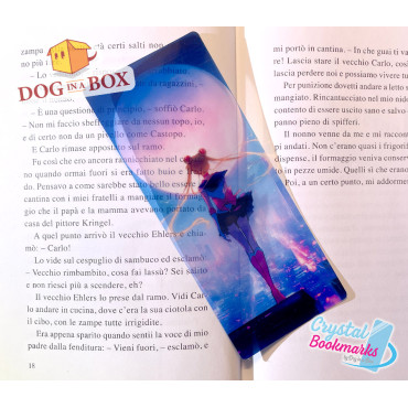 Marque-page Sailor Moon n.1 - Marque-page transparent fait main | Effet vitrail, cristal | Anime marque-page