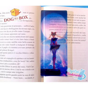 Sailor Moon Bookmark n.1 - Handmade Transparent Bookmark | Crystal, Stained Glass Effect | Anime bookmark