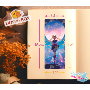 Sailor Moon Bookmark n.1 - Handmade Transparent Bookmark | Crystal, Stained Glass Effect | Anime bookmark