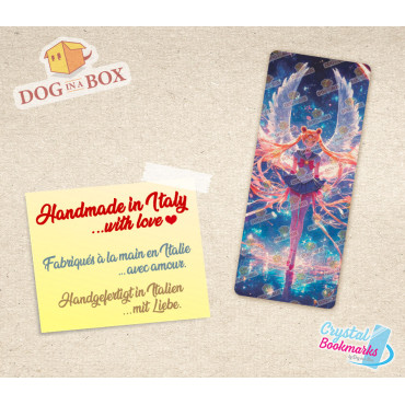 Sailor Moon Bookmark n.2 - Handmade Transparent Bookmark | Crystal, Stained Glass Effect | Anime bookmark