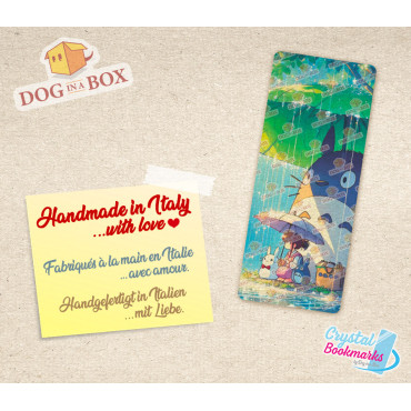 Totoro Bookmark n.1 - Handmade Transparent Bookmark | Crystal, Stained Glass Effect | Anime bookmark