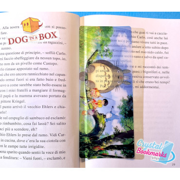 Totoro Bookmark n.2 - Handmade Transparent Bookmark | Crystal, Stained Glass Effect | Anime bookmark