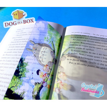 Totoro Bookmark n.2 - Handmade Transparent Bookmark | Crystal, Stained Glass Effect | Anime bookmark