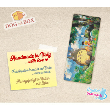 Totoro Bookmark n.2 - Handmade Transparent Bookmark | Crystal, Stained Glass Effect | Anime bookmark