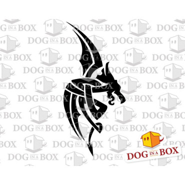 Tribal Dragon stencil n.2 - Reusable Dragon stencil for wood, walls, fabrics and party decor