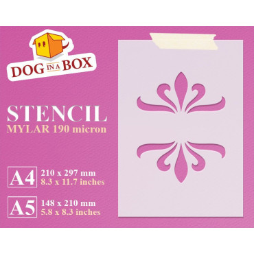 Damask stencil n.4 - Reusable floral dividers stencil for cake, wedding cakes, wall decors and wood signs