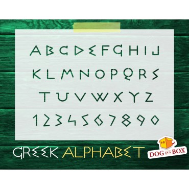 Pochoir alphabet grec n.2 -...