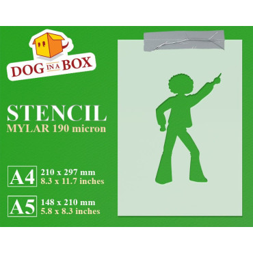 Stencil ballerino di Disco...