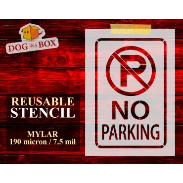 "No Parking" stencil n.2 -...