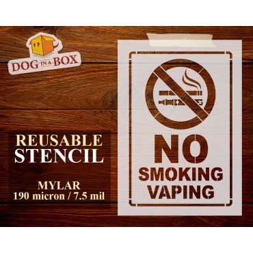 "NO SMOKING" Schablone...