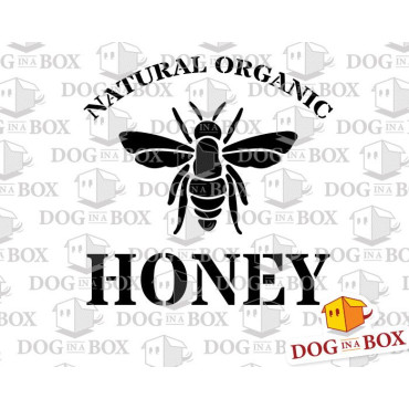 Natural Organic Honey stencil - Reusable Bee stencil for wood signs, walls or fabrics.