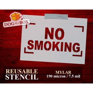 Stencil NO SMOKING n.2 -...
