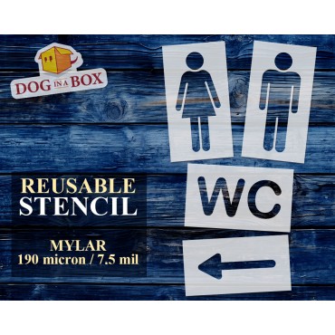 Pochoirs WC - Kit de...