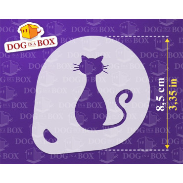 Pochoirs de chat (lot de 3) pochoir de décoration de poudre de cacao Cappuccino et café - pochoirs de peinture de visage