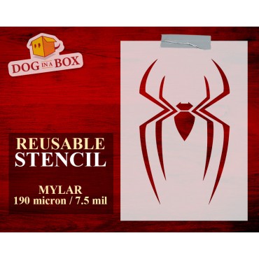 Spider symbol stencil n.7 - Spider-Man Brand New Day stencil, stencil for cakes, fabrics, walls