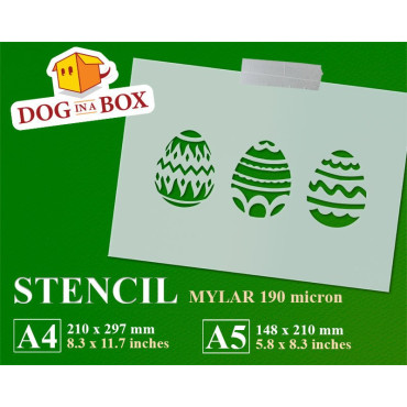 Easter eggs stencil -...